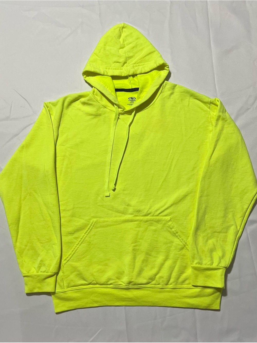 Men's V-Neck Sweater in Neon Yellow/lime medium